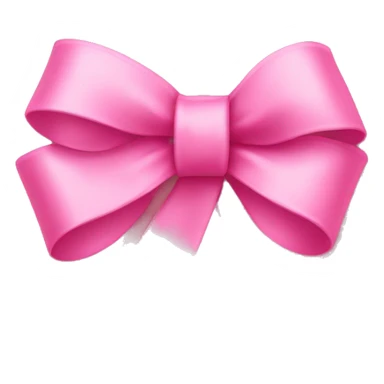 Pink ribbon bow  sticker