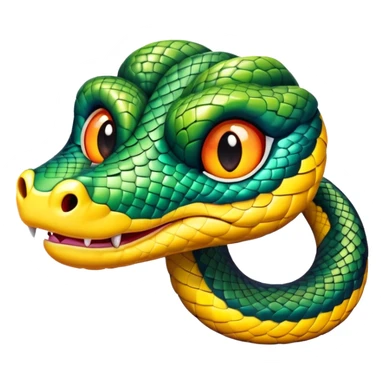 cute snake head sticker