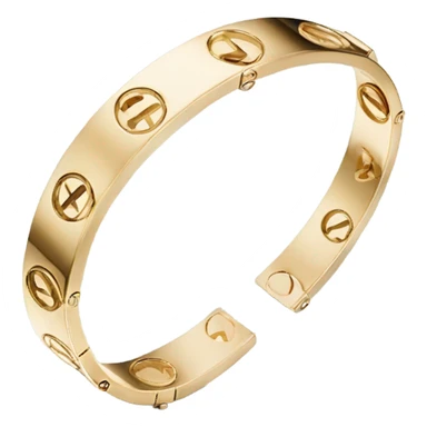 cartier love bracelet gold sticker