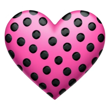 Hot pink heart with black leopard print sticker