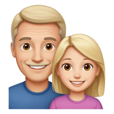 Papá e hija sticker