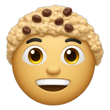 oatmeal with toppings sticker