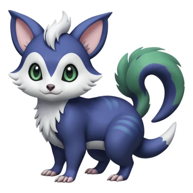 Shiny Furret-Absol-Noibat-Trico-Hybrid (Full body) sticker