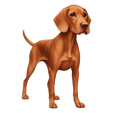 Dog vizsla full-height sticker