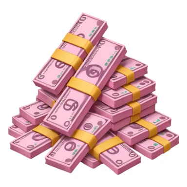 Pink money emoji sticker
