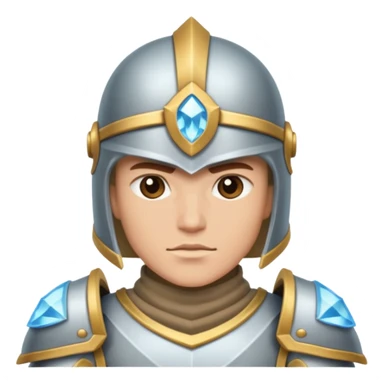 crystal-armored warrior sticker