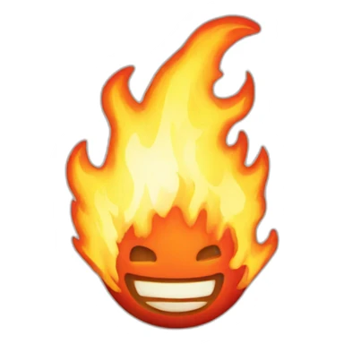 Fire ball sticker