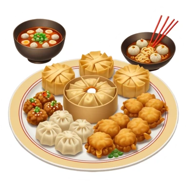 Paper menu with Chinese dishes sticker