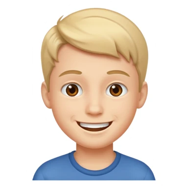 realistic parody portrait of boy sticker