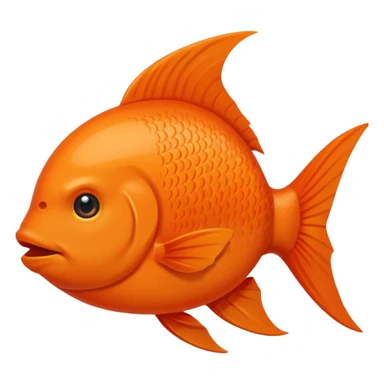 Poisson rouge simple sticker
