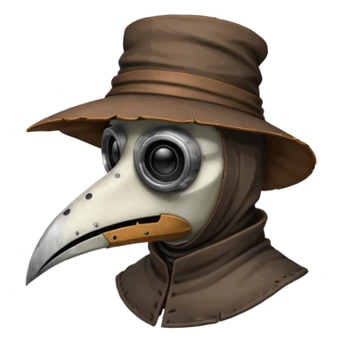 plague doctor head sticker