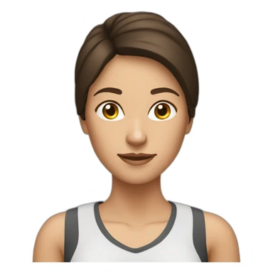 exercise elliptical brunette woman sticker