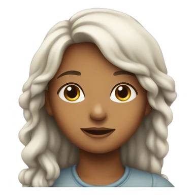 girl  under sky sticker