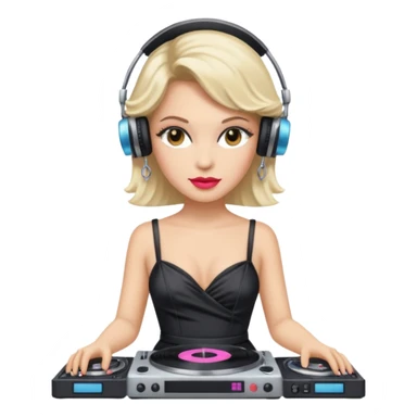 80'S CELEBRITY HORSE WITH DJ DRESS sticker