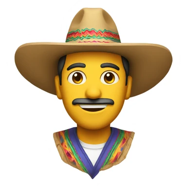 Man wearing a sombrero sticker