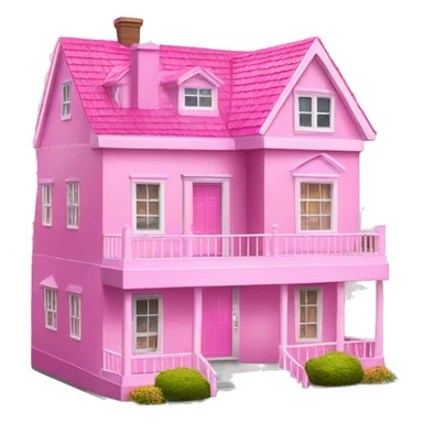 Pink Barbie dream house  sticker