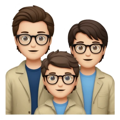 Billy hargrove and Steve harrington and mike in one Photo Wearing Glasses Looking cool and having Aura. sticker