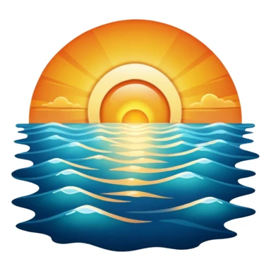 Sunrise with a sharm sticker