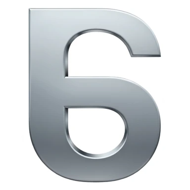 the letter G with a line through the centre sticker