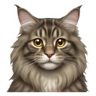 Maine coon cat sticker