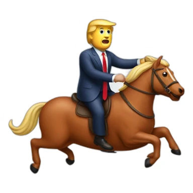 trump-riding-sausage sticker