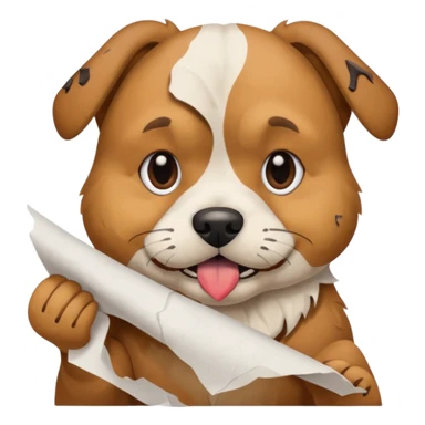 Dog eat homework sticker