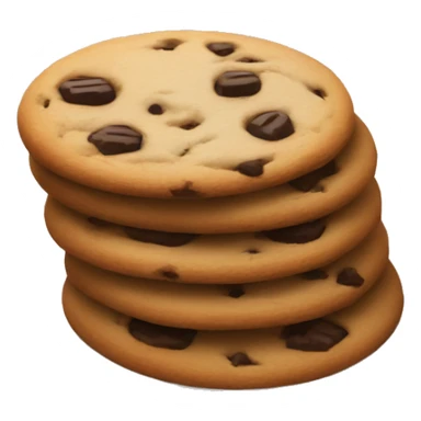 cookies stacked on plate sticker
