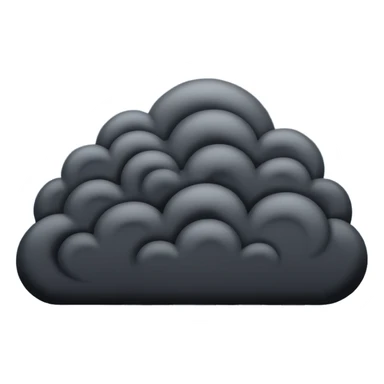 sky full of dark clouds with windy background  sticker