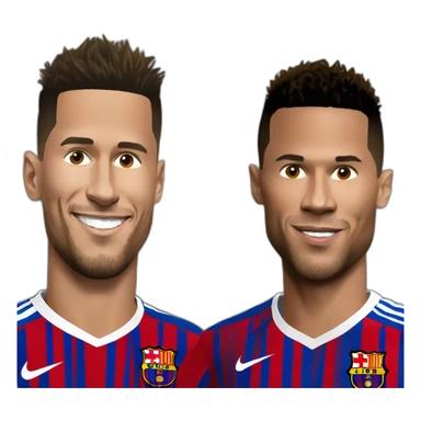 Neymar et ronaldo qui regarde messi sticker