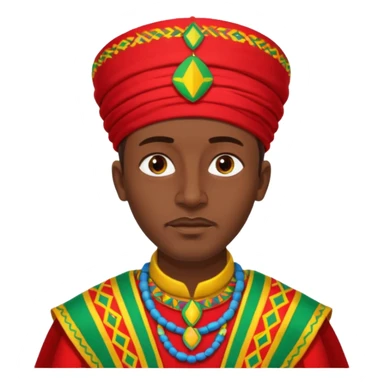 Ethiopian man in traditional clothing sticker