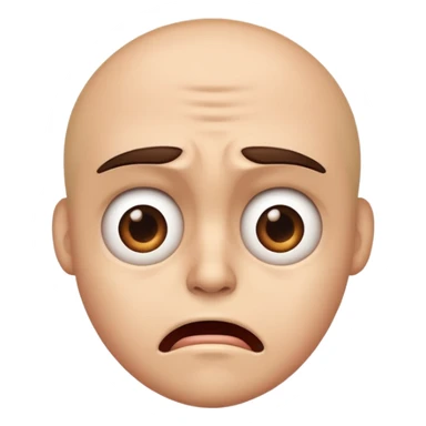 Face looking horrified but disgusted  sticker