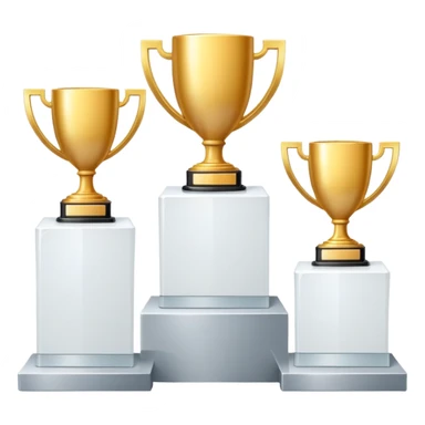 1st 2nd 3rd place podiums with gold silver bronze medals sticker