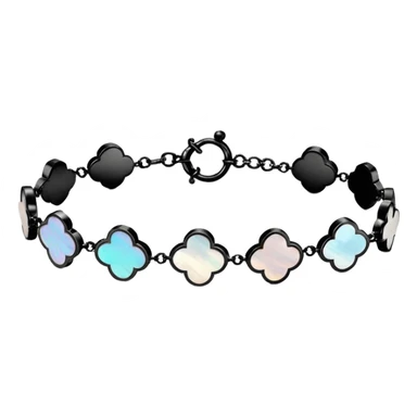 Van Cleef Vintage Alhambra bracelet in Mother of pearl sticker