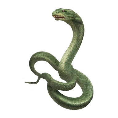 Duas cobras enroladas em um raio sticker