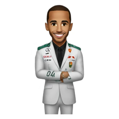 lewis hamilton on ferrari suit sticker