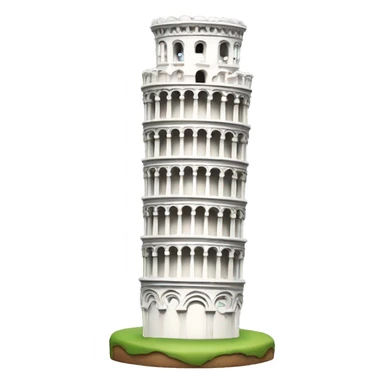 Super tiny Leaning tower of pisa  sticker
