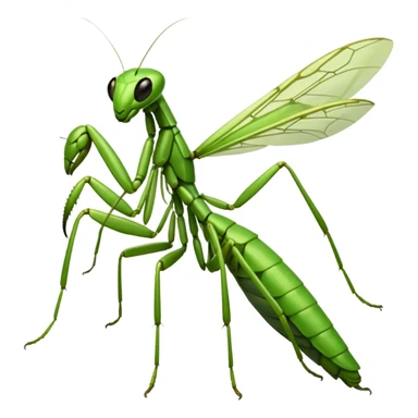 mantide religiosa visione semi laterale semi  frontale sticker