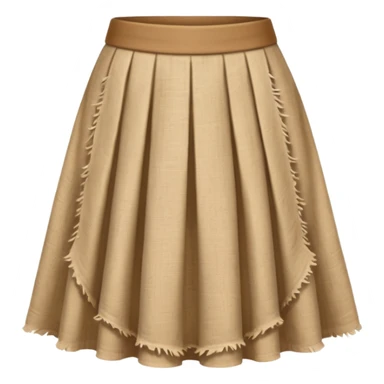 beige ancient skirt cloth sticker