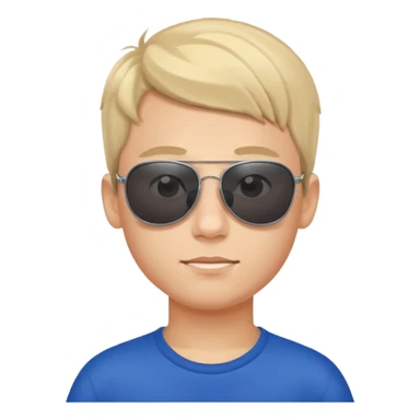 russia boy with sunglasses sticker