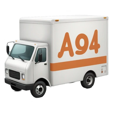 Boxtruck with letters "PGS” on the side sticker