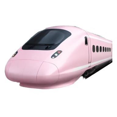 Light pink bullet train  sticker