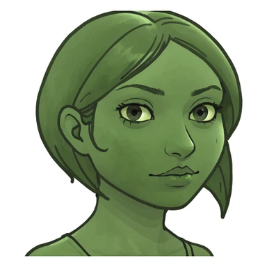 Brown girl exited  sticker