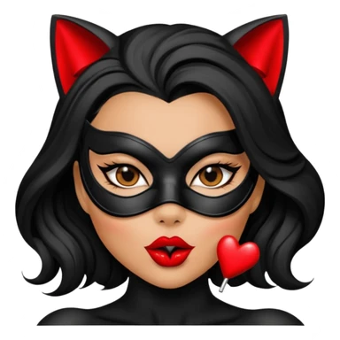 Cat woman sexy manda beso  sticker