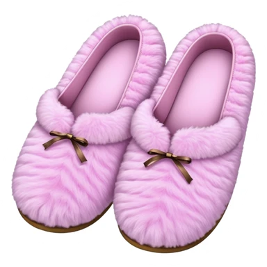 Pink fluffy pair of pretty slippers sticker