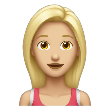 Mujer rubia con ganas de llorar sticker