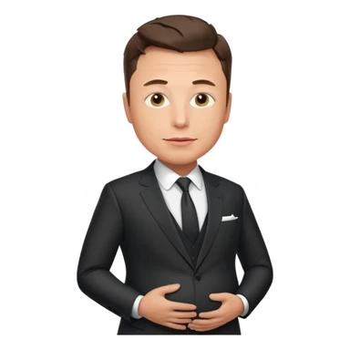 pregnant elon musk man sticker