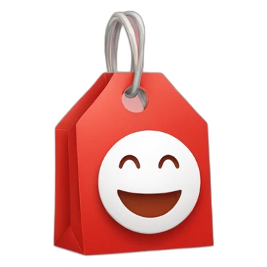 Red sale tag sticker