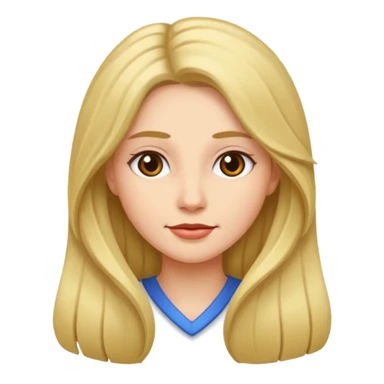 Femme cheveux longs sticker