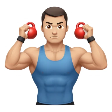 guy Kettlebell Exercises sticker