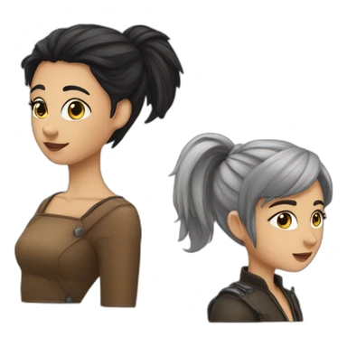 Nikita and Finja sticker